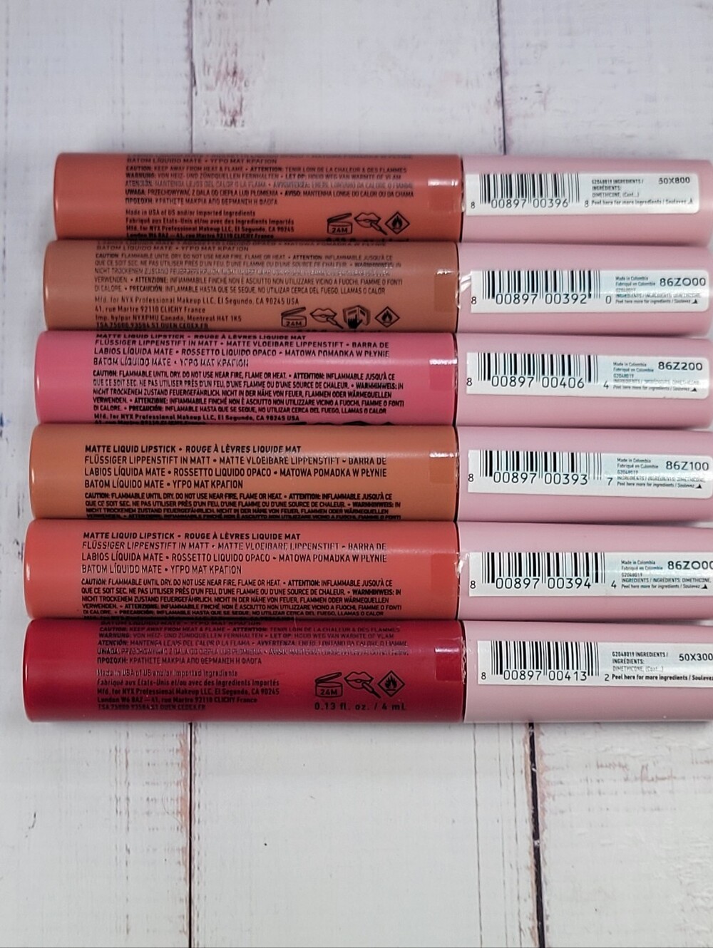 NYX 6 Piece Lip Lingerie XXL Long-Lasting Matte Liquid Lipstick Bundle NEW! - Picture 6 of 9